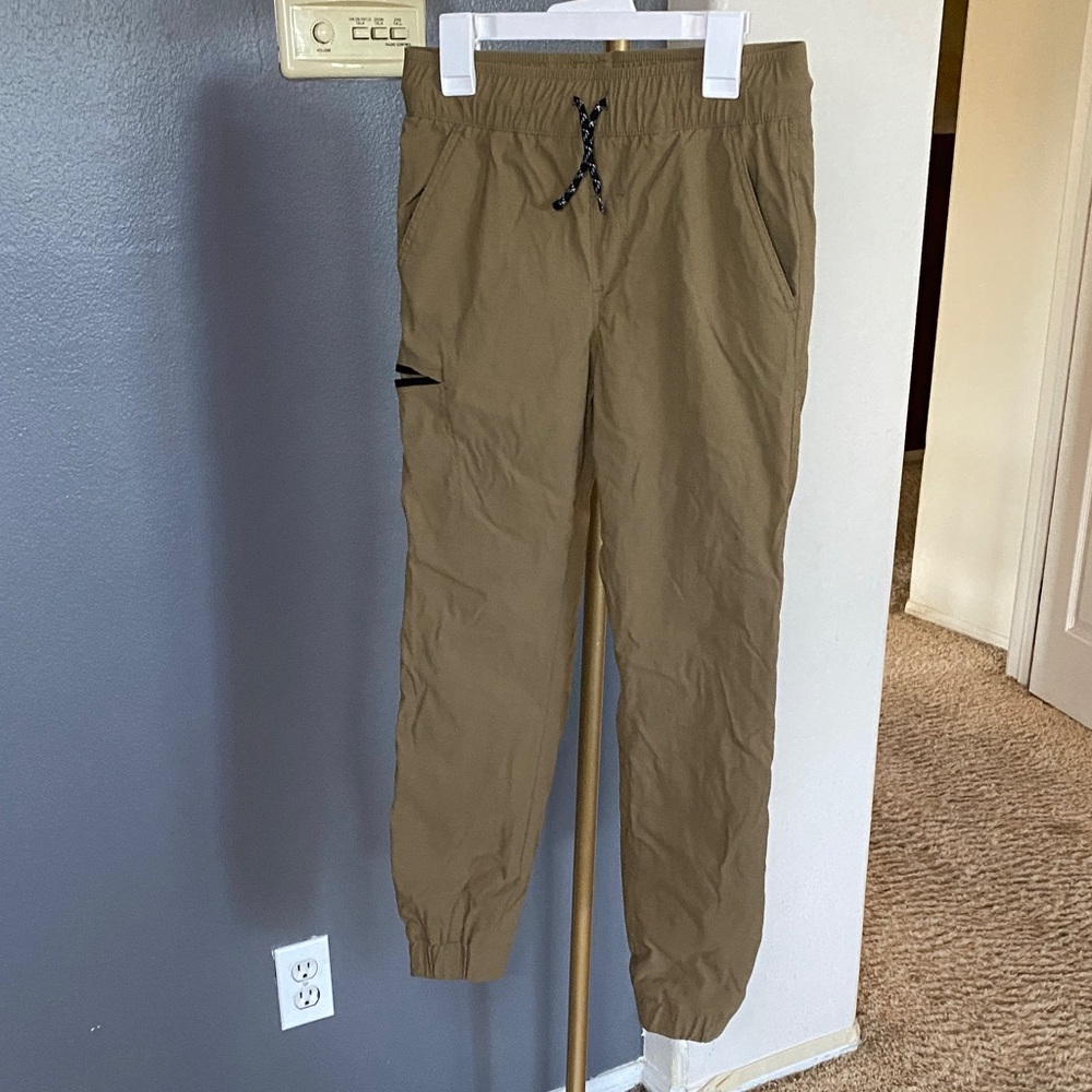 Weatherproof Men's Tan Joggers with Drawstring